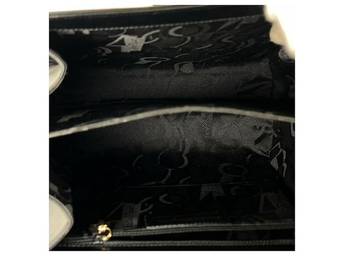 Borsa a mano compatta in pelle Gancini Salvatore Ferragamo Nero - vista 18