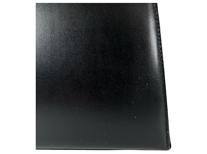 Borsa a mano compatta in pelle Gancini Salvatore Ferragamo Nero - vista 9