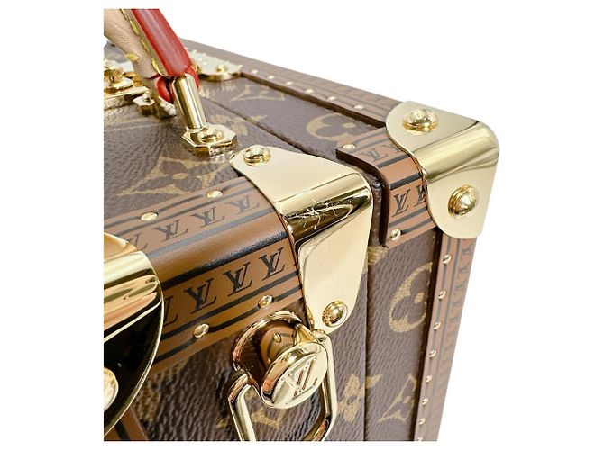 Louis Vuitton Petite Valise Handbag Brown Monogram - view 11