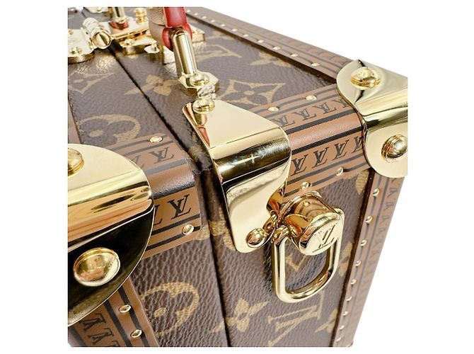 Louis Vuitton Petite Valise Handbag Brown Monogram - view 12