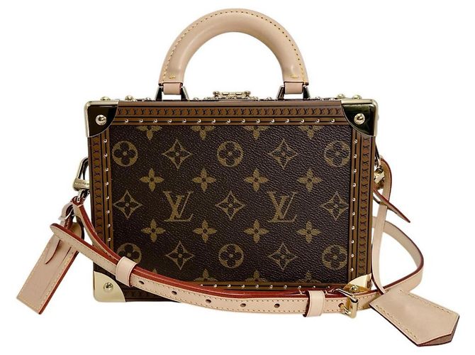Louis Vuitton Petite Valise Handbag Brown Monogram - view 2