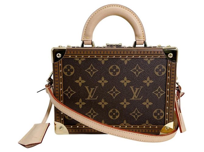 Louis Vuitton Petite Valise Handbag Brown Monogram - view 3