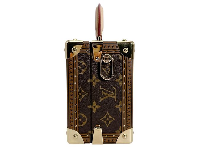 Louis Vuitton Petite Valise Handbag Brown Monogram - view 4