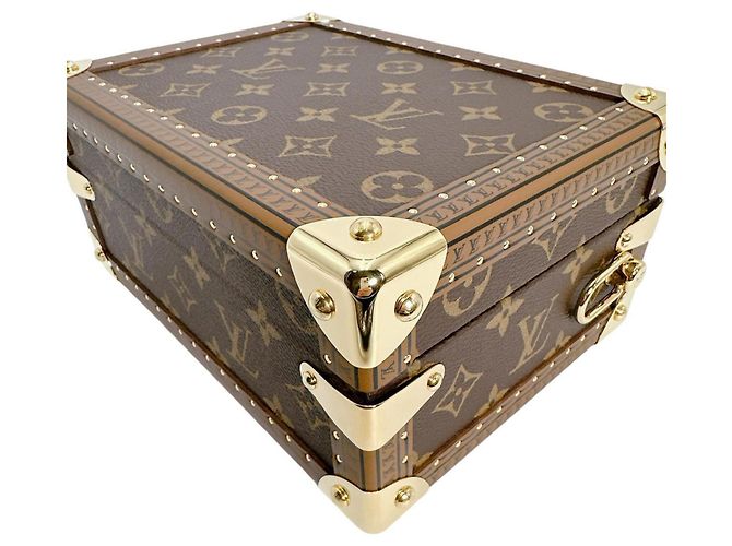 Louis Vuitton Petite Valise Handbag Brown Monogram - view 6