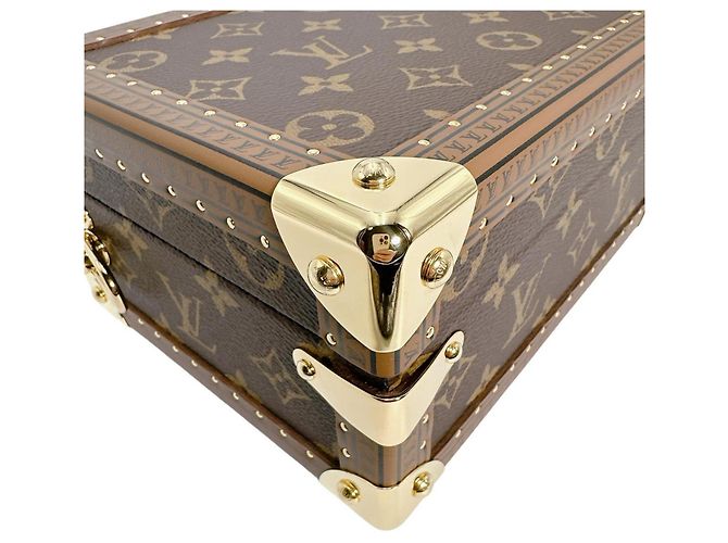 Louis Vuitton Petite Valise Handbag Brown Monogram - view 7