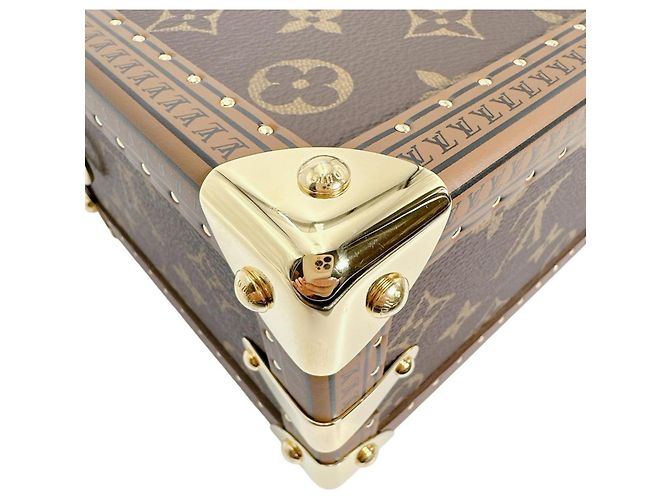 Louis Vuitton Petite Valise Handbag Brown Monogram - view 8