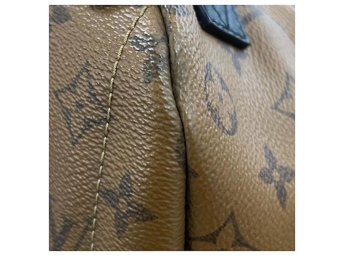 Louis Vuitton MINI Monogram Reverse Palm Springs Leder Rucksack Braun - Ansicht 11