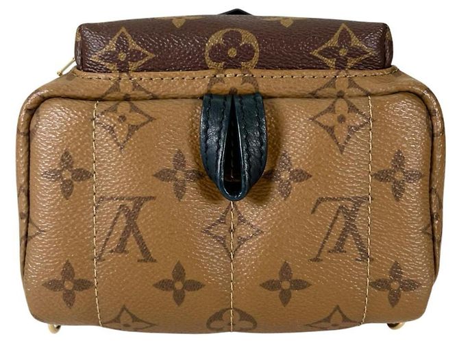 Louis Vuitton MINI Monogram Reverse Palm Springs Leder Rucksack Braun - Ansicht 5
