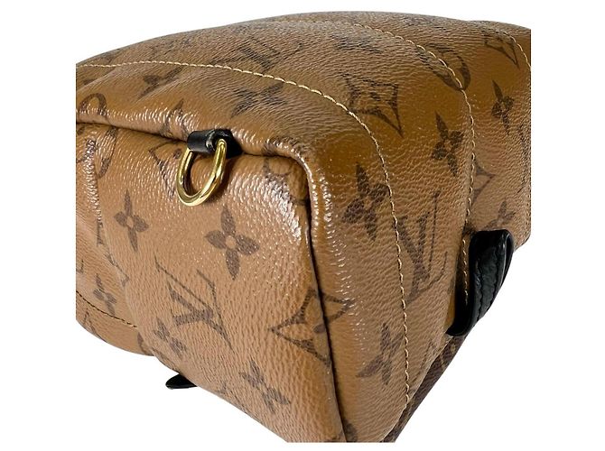 Louis Vuitton MINI Monogram Reverse Palm Springs Leder Rucksack Braun - Ansicht 8
