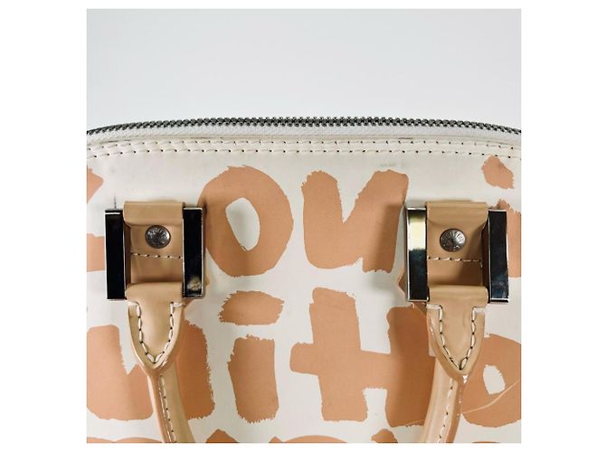 Borsa Louis Vuitton Graffiti Stephen Sprouse Alma MM Beige - vista 11