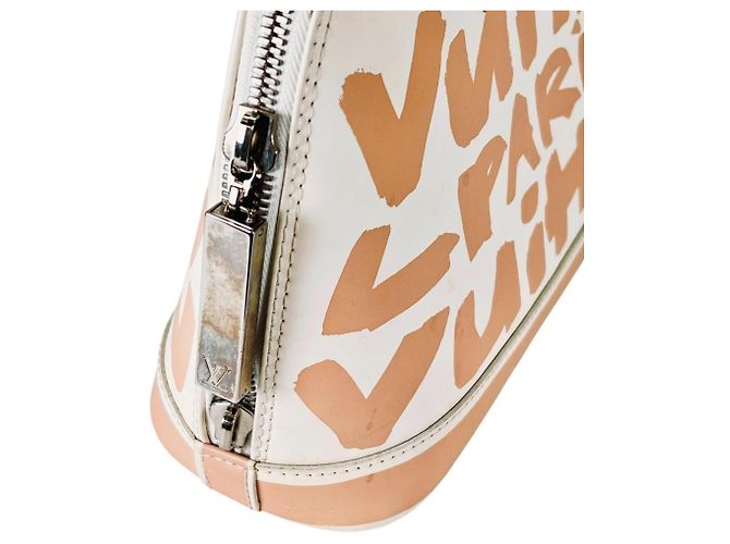 Borsa Louis Vuitton Graffiti Stephen Sprouse Alma MM Beige - vista 12