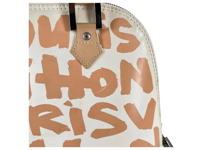 Borsa Louis Vuitton Graffiti Stephen Sprouse Alma MM Beige - vista 13