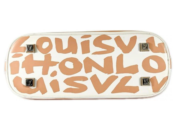 Borsa Louis Vuitton Graffiti Stephen Sprouse Alma MM Beige - vista 4