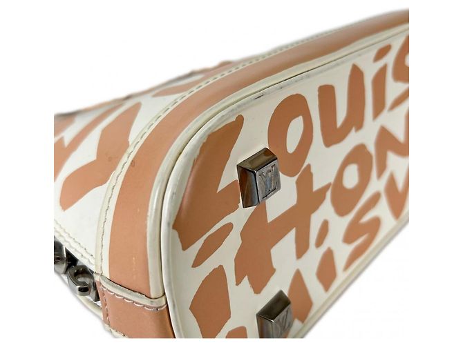 Borsa Louis Vuitton Graffiti Stephen Sprouse Alma MM Beige - vista 5