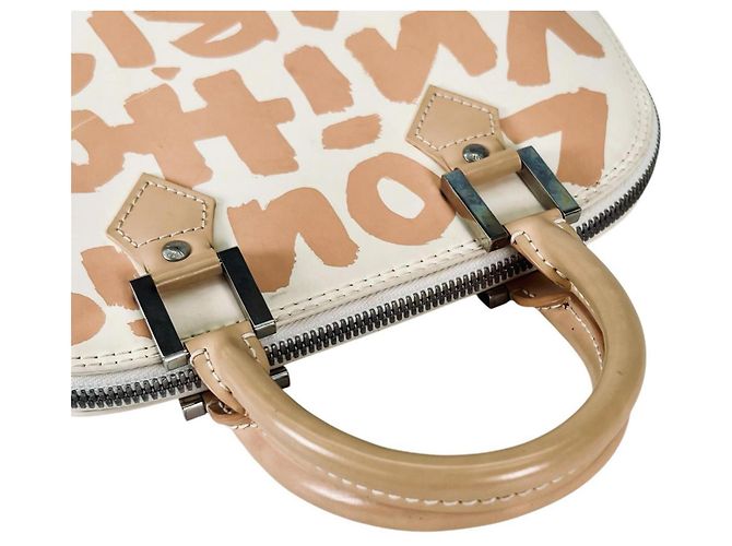 Borsa Louis Vuitton Graffiti Stephen Sprouse Alma MM Beige - vista 9