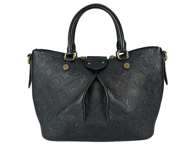 Borsa Louis Vuitton Monogram Empreinte Marisane PM Nero - vista 2