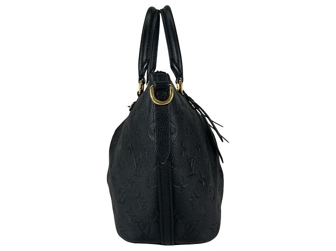 Borsa Louis Vuitton Monogram Empreinte Marisane PM Nero - vista 3