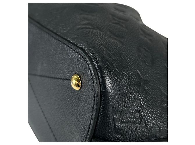 Borsa Louis Vuitton Monogram Empreinte Marisane PM Nero - vista 6