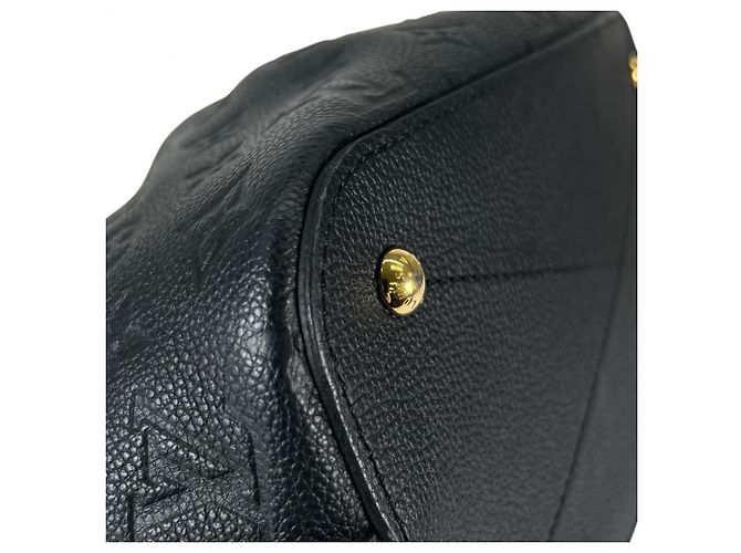 Borsa Louis Vuitton Monogram Empreinte Marisane PM Nero - vista 7