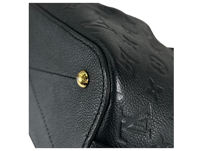 Borsa Louis Vuitton Monogram Empreinte Marisane PM Nero - vista 8