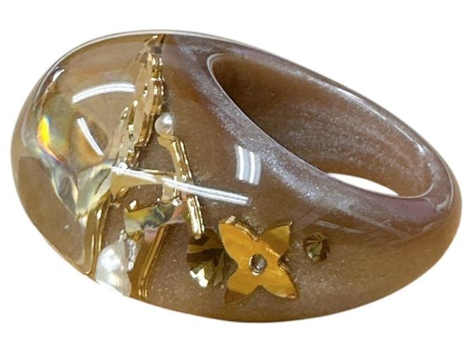 Anello a fascia marrone e oro Louis Vuitton D'oro - vista 4