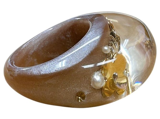 Anello a fascia marrone e oro Louis Vuitton D'oro - vista 5