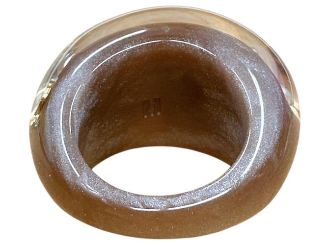 Anello a fascia marrone e oro Louis Vuitton D'oro - vista 6