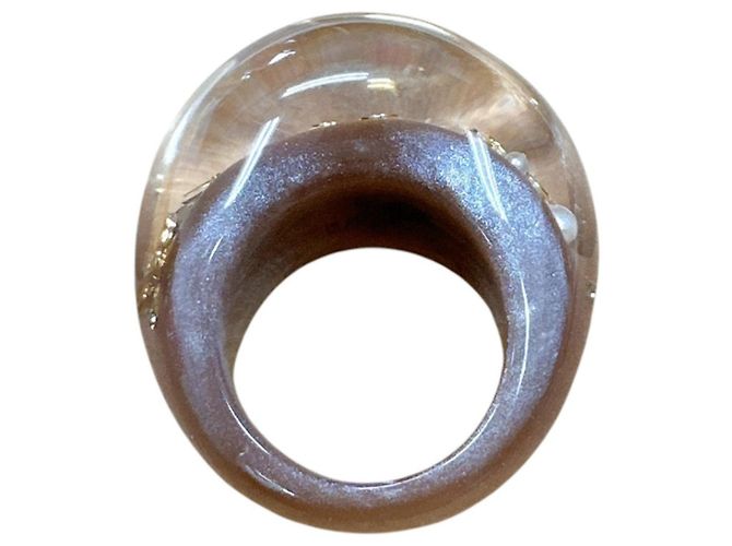 Anello a fascia marrone e oro Louis Vuitton D'oro - vista 7