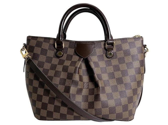 Borsa Louis Vuitton Damier Siena PM Marrone Damier ebene - vista 2