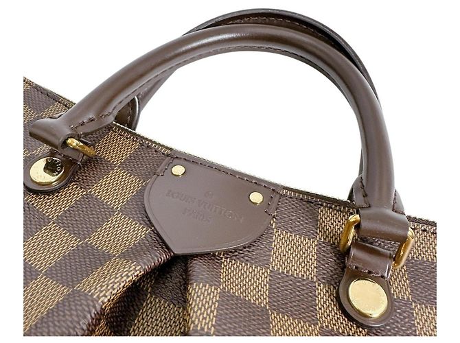 Borsa Louis Vuitton Damier Siena PM Marrone Damier ebene - vista 9