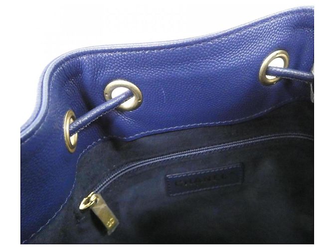 Borsa a tracolla Chanel Deauville Line AS1045 Blu - vista 10
