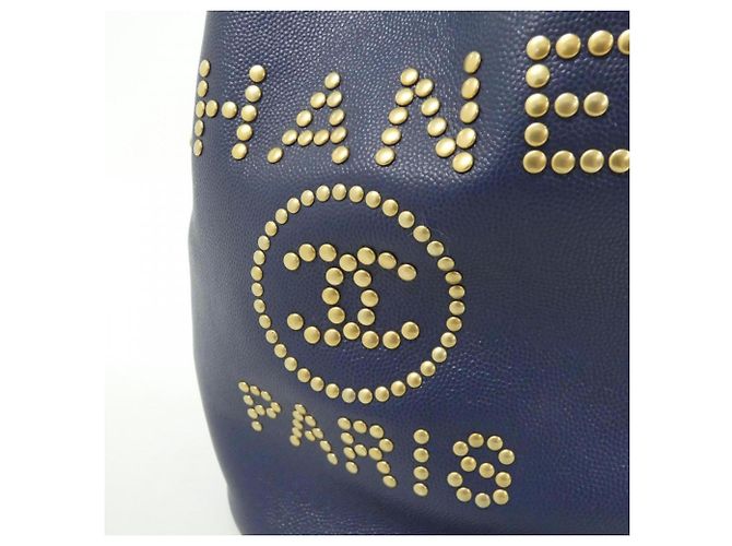 Borsa a tracolla Chanel Deauville Line AS1045 Blu - vista 4