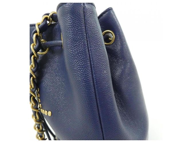 Borsa a tracolla Chanel Deauville Line AS1045 Blu - vista 5