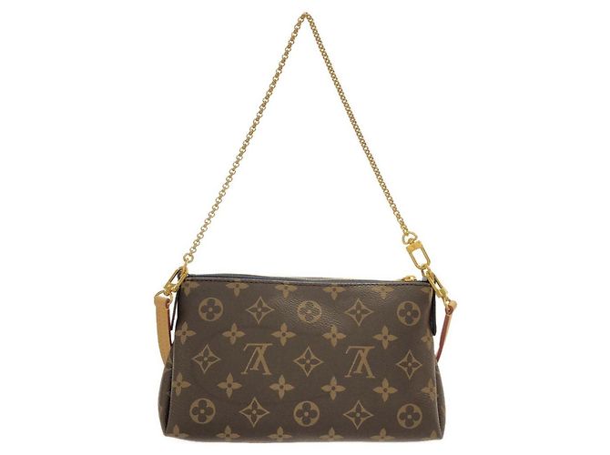 Clutch con tracolla Louis Vuitton Monogram Pallas Marrone Rosso Monogramma - vista 2