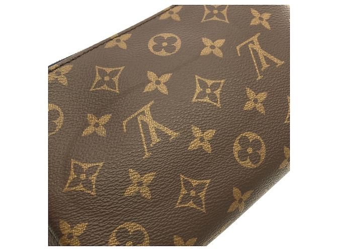 Clutch con tracolla Louis Vuitton Monogram Pallas Marrone Rosso Monogramma - vista 5