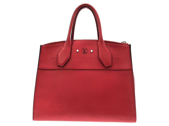 Borsa Louis Vuitton City Steamer MM Rosso - vista 2