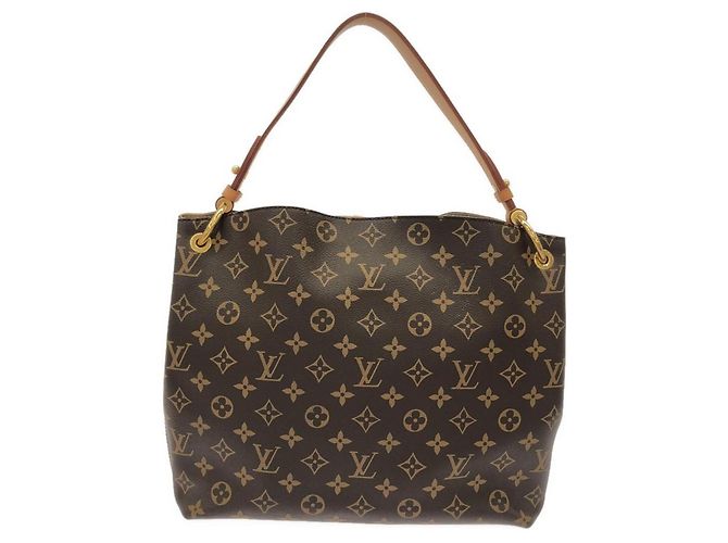 Borsa a Spalla Louis Vuitton Monogram Graceful PM Marrone Beige - vista 2
