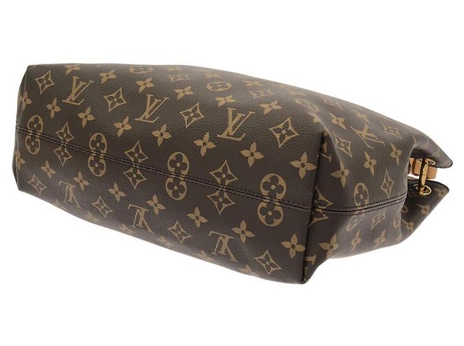 Borsa a Spalla Louis Vuitton Monogram Graceful PM Marrone Beige - vista 3