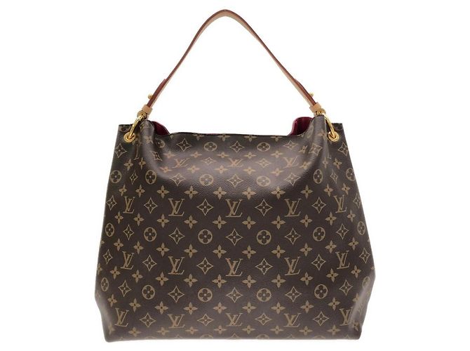 Borsa a Spalla Louis Vuitton Monogram Graceful PM M43701 Marrone Beige - vista 2