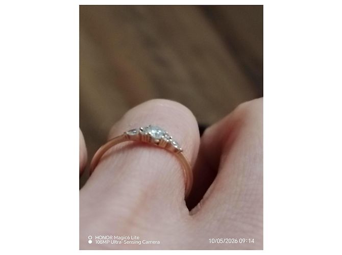 Autre Marque Anello Leila Buecher Julie -X S Oro Rosa 18K e Diamanti D'oro - vista 3