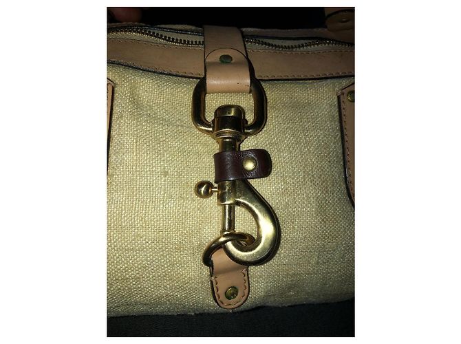 Borsa Chloé Paddington in tela beige e pelle Marrone - vista 4
