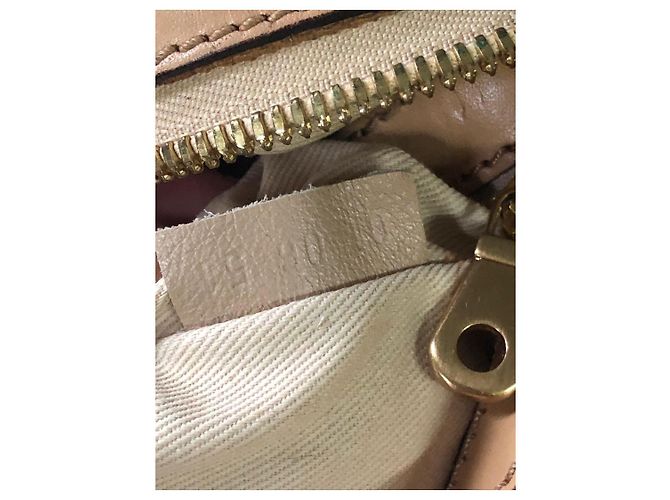 Borsa Chloé Paddington in tela beige e pelle Marrone - vista 9