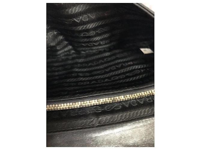 Jacquard Prada Clutch Nylon e Pelo di Vitello Leopardata Nero Stampa leopardo - vista 13
