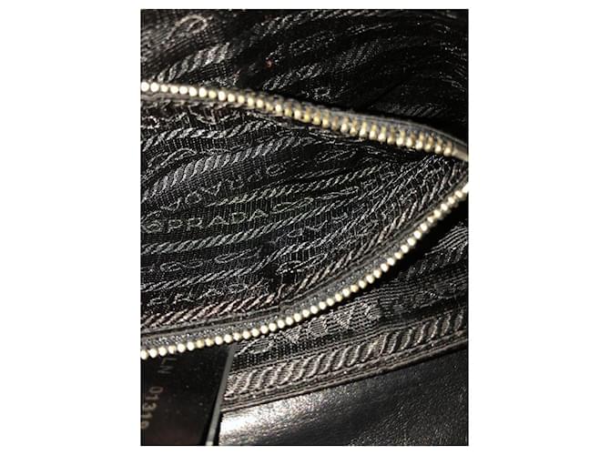 Jacquard Prada Clutch Nylon e Pelo di Vitello Leopardata Nero Stampa leopardo - vista 6