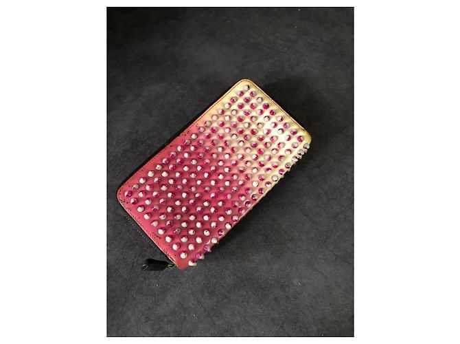 Christian Louboutin Portafoglio Zip con Borchie - vista 2