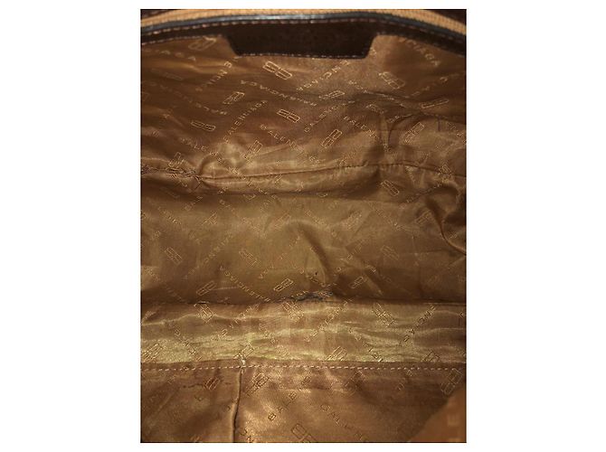 Balenciaga Borsa a tracolla in pelle marrone con borchie - vista 6