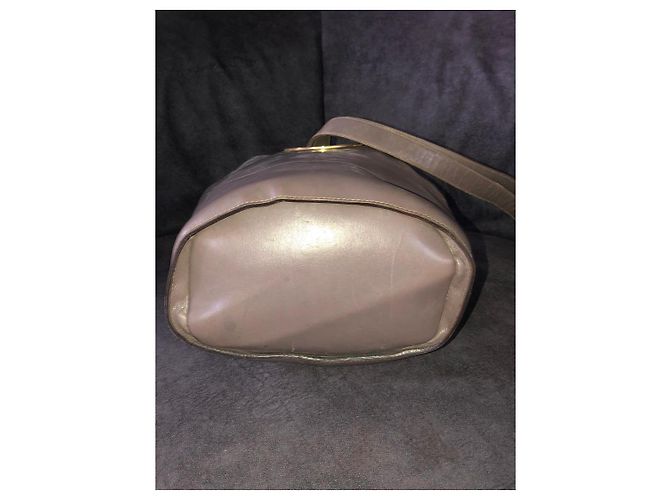 Céline Celine Borsa a secchiello in pelle taupe - vista 3