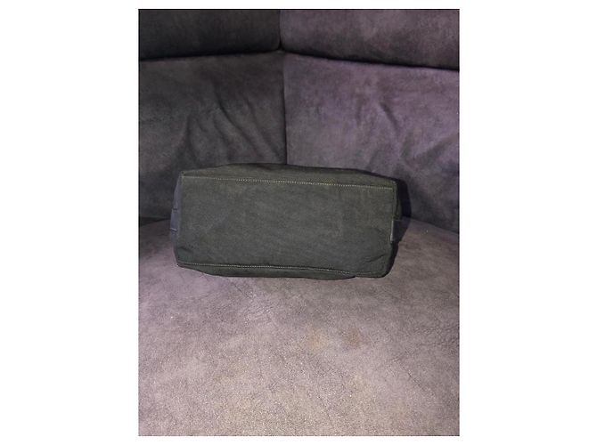 Gucci Borsa Hobo in tela nera e pelle Nero - vista 3
