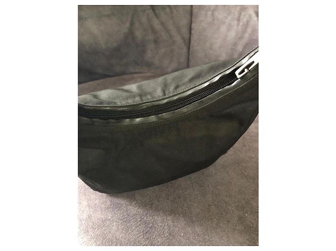 Gucci Borsa Hobo in tela nera e pelle Nero - vista 4