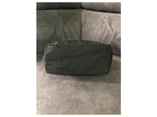 Gucci Borsa Hobo in tela nera e pelle Nero - vista 5